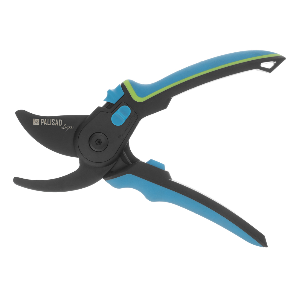 Секатор прямого реза, 225 мм, регулировка захвата, трехкомпонентные рукоятки, Luxe, Palisad 604795