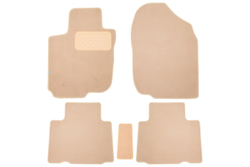 Коврики в салон для TOYOTA Rav 4 Long 2005-2010, универсал, 5 шт. (текстиль, бежевые) KLEVER04481822112KH