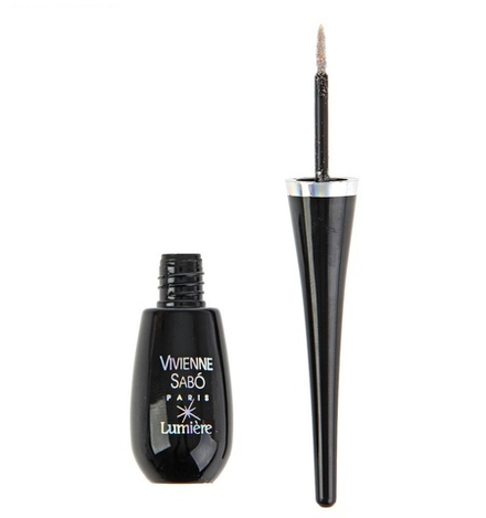 Vivienne Sabo Подводка для глаз Lumiere, жидкая, с серебристыми блестками, тон №02, 6 мл
