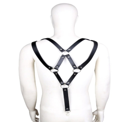 Мужская сбруя (портупея) черная Romeo Rossi RR9066