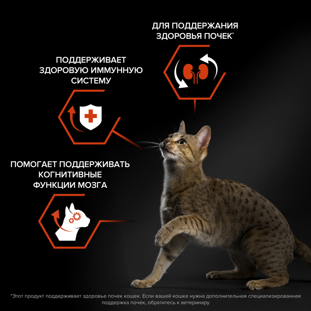 Сухой корм PRO PLAN VITAL FUNCTIONS для взрослых кошек для поддержания здоровья органов чувств лосось  1.5 кг