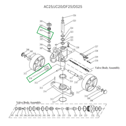 Подшипник подвильного ролика для гидравлических тележек AC25, DF25, JC20, AC30