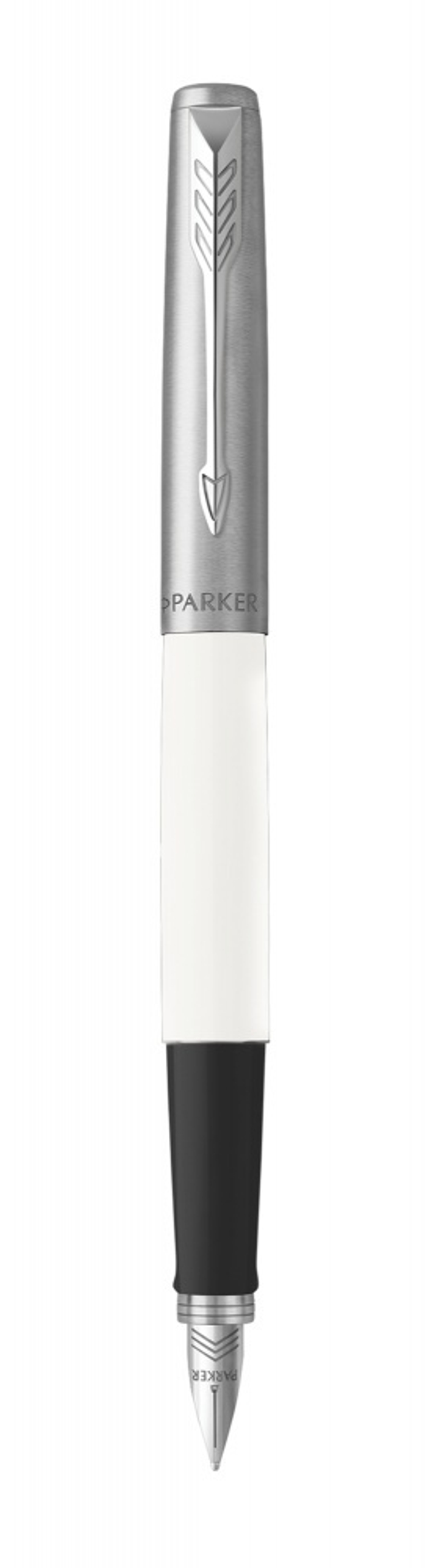 Перьевая ручка Parker Jotter, цвет ORIGINALS WHITE CT, цвет чернил синий/черный, толщина линии M, В БЛИСТЕРЕ