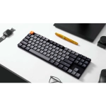 Беспроводная механическая ультратонкая клавиатура QMK Keychron K1 версия 6, 87 клавиш, White Led подсветка, Keychron Low Profile Red Switch (K1X-A1-RU)