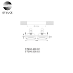 ST206.528.02 Св-к встр. Белый GU10 2*50W  IP20 L175xW92xH38 220V Без ламп