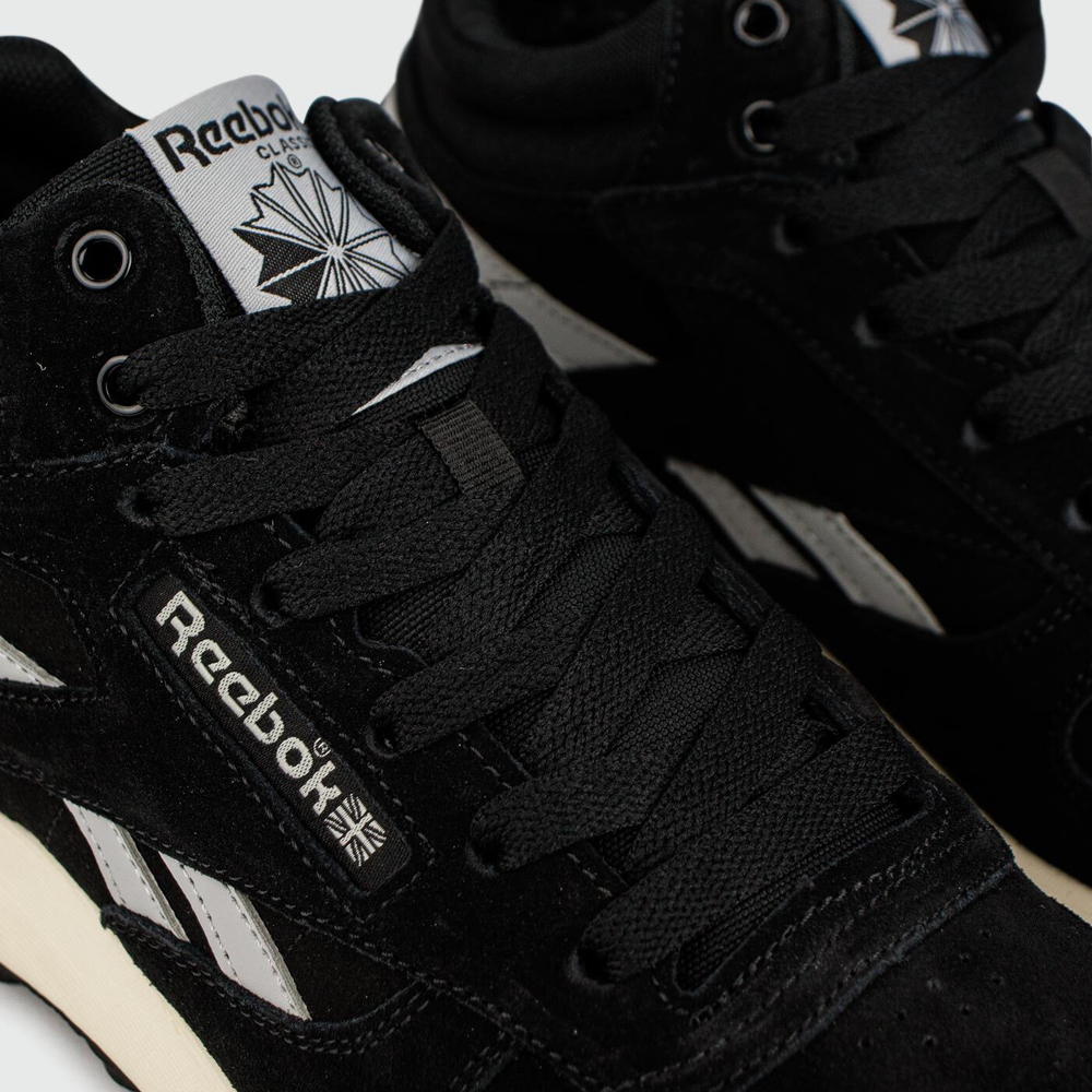 Кроссовки Reebok Classic Utility Suede Black / White with Fur