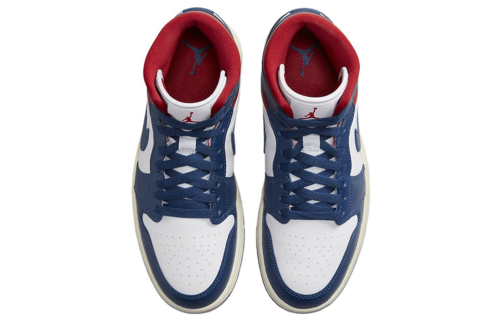 Кроссовки Jordan Air Jordan 1 Mid "French Blue" (Женская размерная сетка)