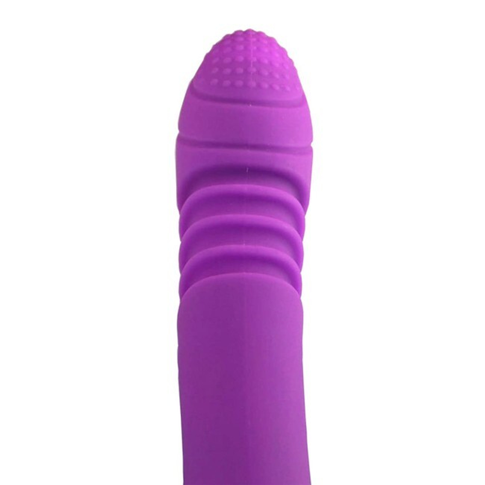 Женский вибромассажер Flamingo с ротацией и нагревом (7 режимов) (Цвет: фиолетовый)