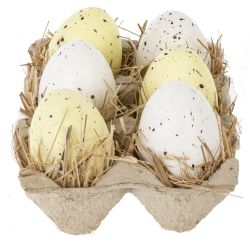 GAEM Набор из 6 изделий декоративных "Яйцо пасхальное", L13,5 W10,5 H6 см