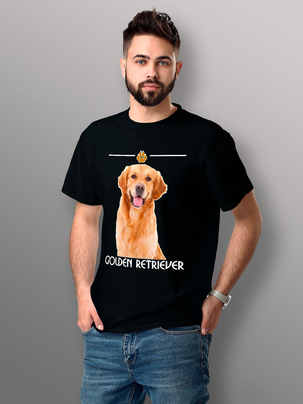 Футболка золотой ретривер