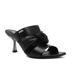 Кожаные шлепки panache triple strap Karl Lagerfeld - черный(KL30126)