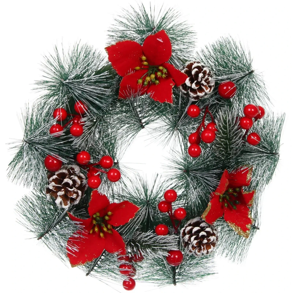 Венок декоративный «Лесная сказка» d-30 см, Красный