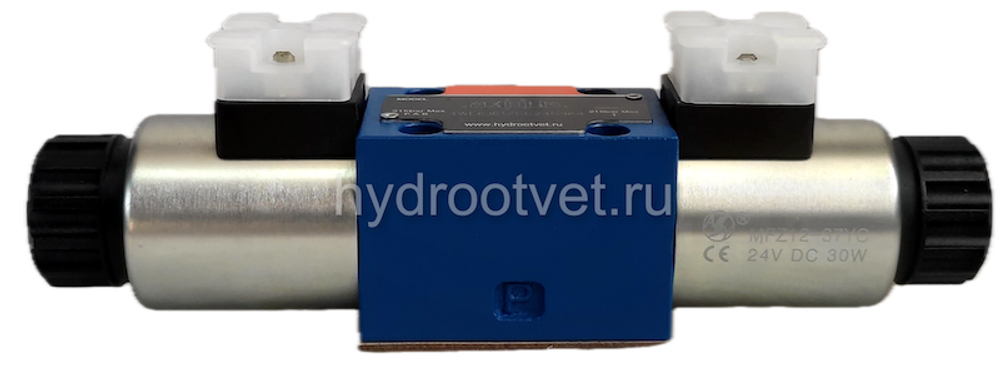 4WE6J61/CG12N9K4 - Гидрораспределитель золотниковый Ду 6 с электроуправлением, схема J (34), электроуправление G12, возврат - пружинный