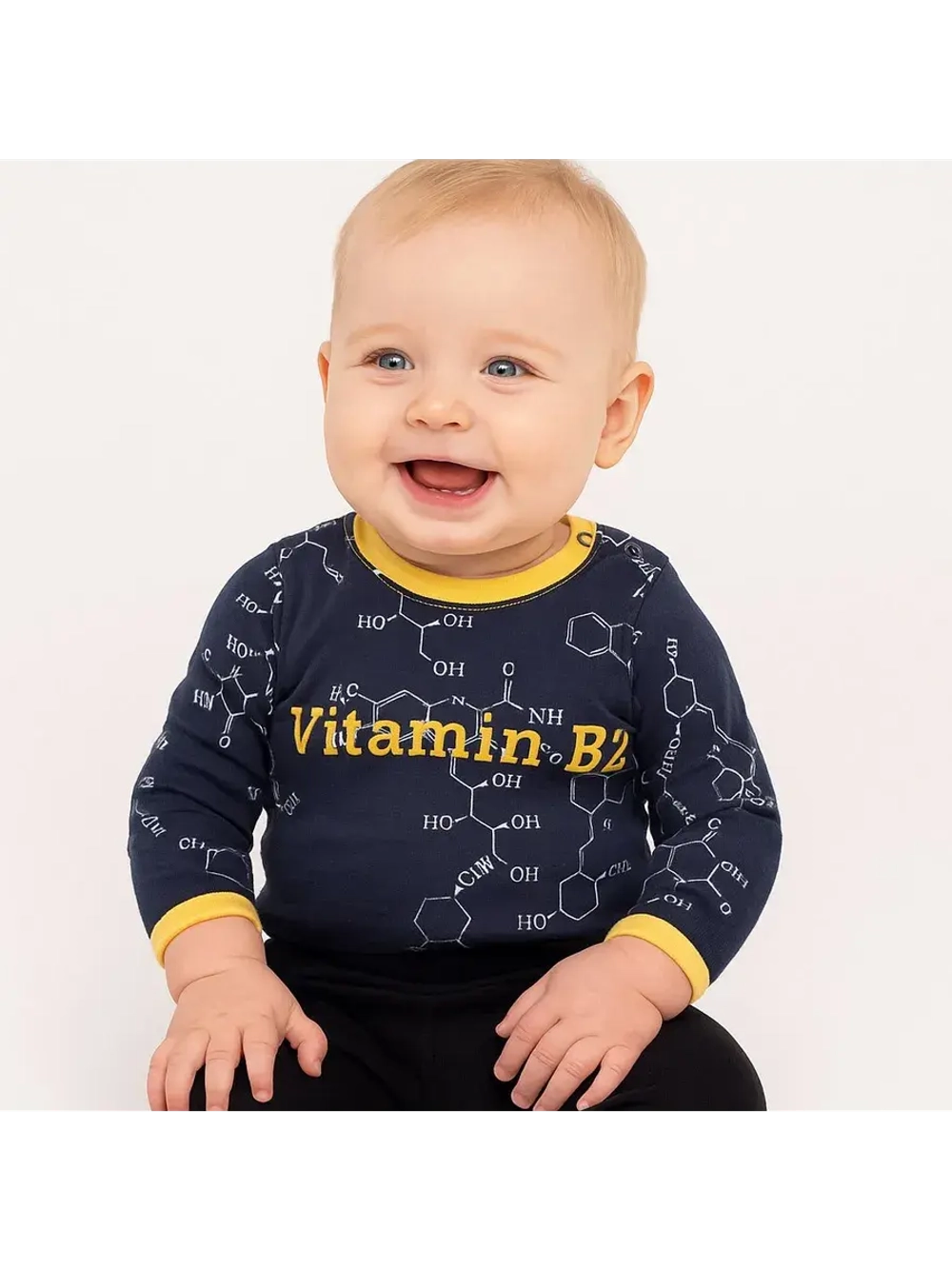 Лонгслив ясельный для мальчика хлопок