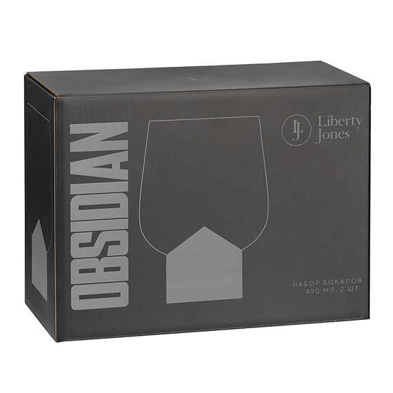 Набор бокалов obsidian, 490 мл, 2 шт.