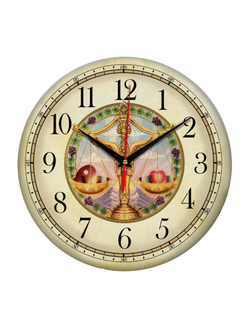 Часы настенные "Знаки зодиака в круге" Весы