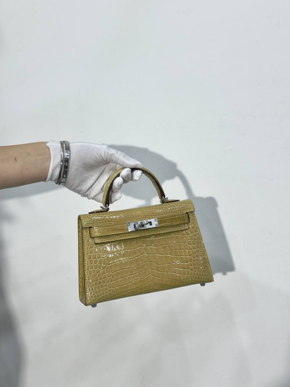 Сумка Hermes из кожи крокодила 20 см, арт. 466225411