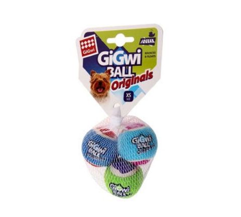 Triol игрушка для собак Три мяча с пищалкой 4см