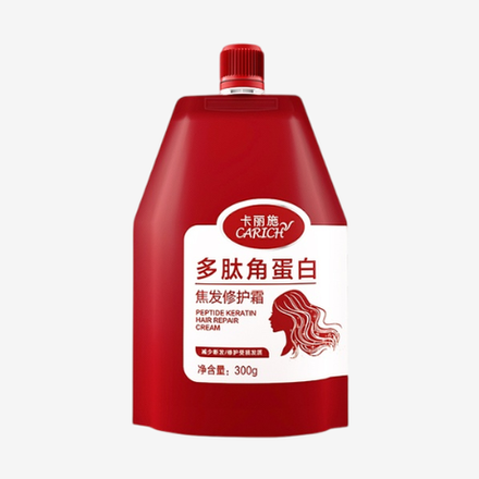 Кератиновый полипептидный крем для восстановления обожженных волос, 300г Kalishi (1,50PV)