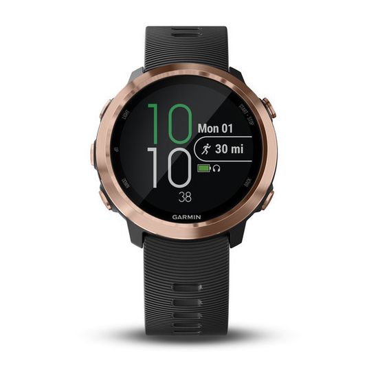 Спортивные смарт часы Garmin Forerunner 645 Music розовое золото с черным ремешком 010-01863-33
