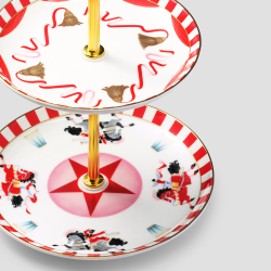 Этажерка для десертов Farforite «Цирковое представление» в подарочной коробке