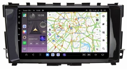 Магнитола для Nissan Teana 2014-2016 (L33) (поддержка кругового обзора) - Carmedia OL-9665 QLed, Android 13, TS20, CarPlay, SIM-слот