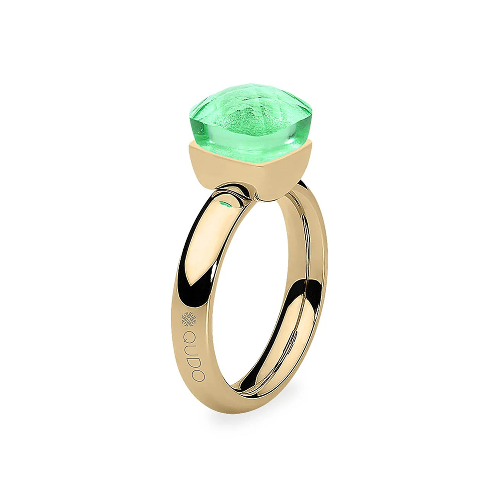 Кольцо Qudo FIRENZE 19 (G) Peridot 107001/40-4516 19 размер 19