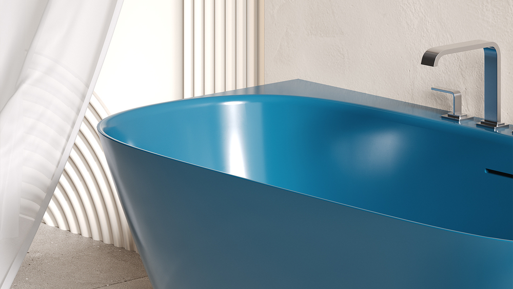 Ванна SOFIA WALL 160x80 матовая покраска по RAL полностью