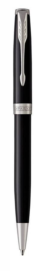Шариковая ручка Parker Sonnet 1931502, Lacquer Deep Black CT, стержень: M, цвет чернил: black , в подарочной упаковке