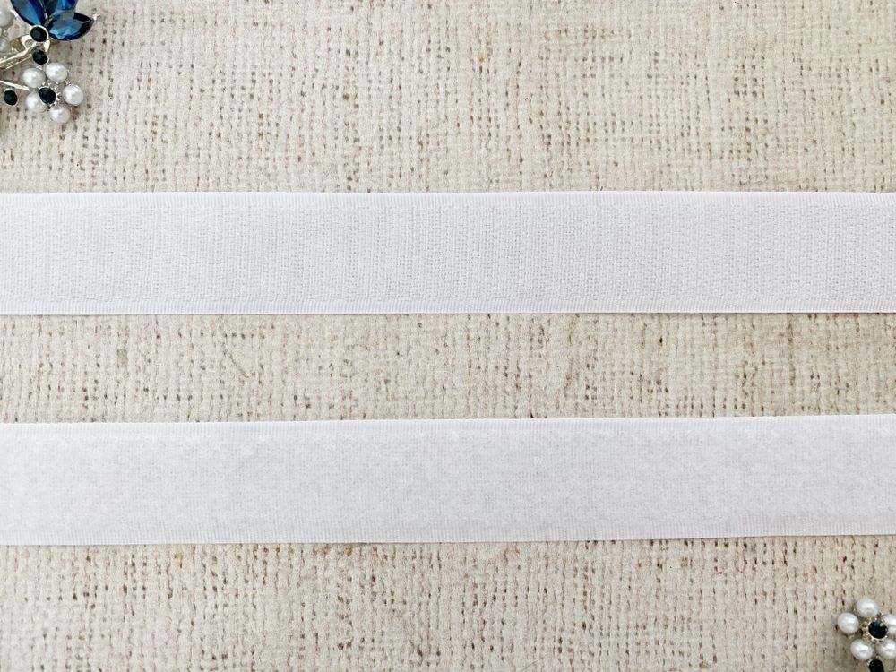 Велкро/липучка, комплект, ш. 2 см, белый