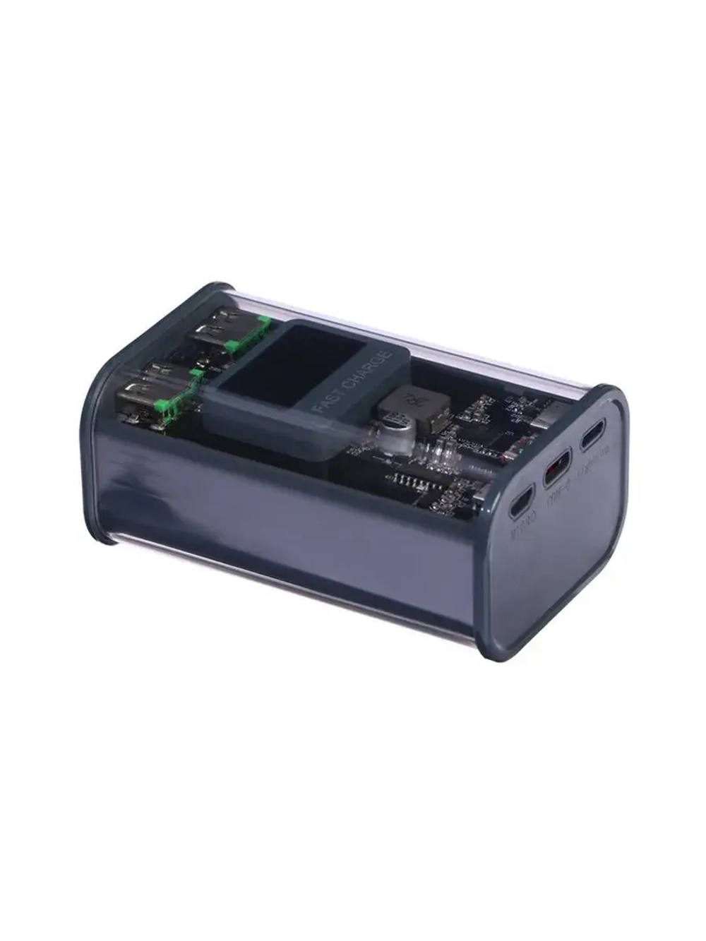 Внешний портативный аккумулятор CRR-28, 10000 мАч, 2USB, 3 А
