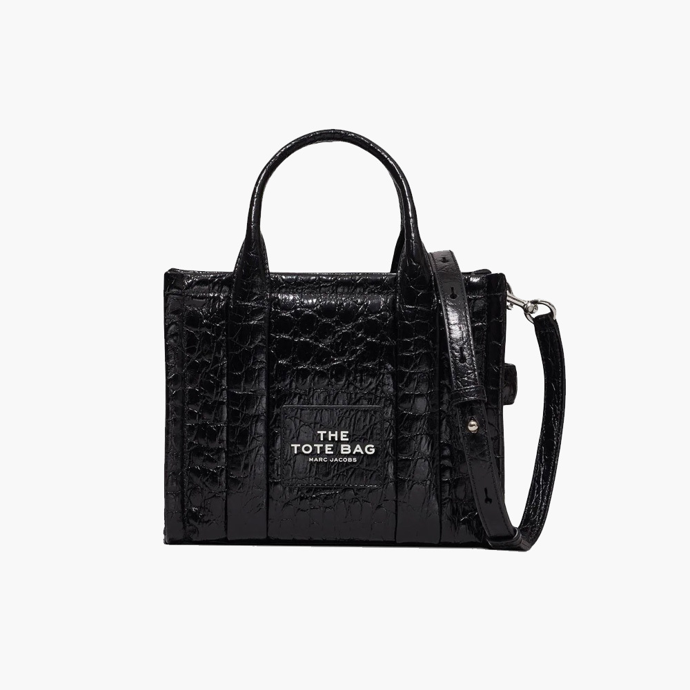 Сумка Marc Jacobs The Small Croc-embossed Tote Bag Black