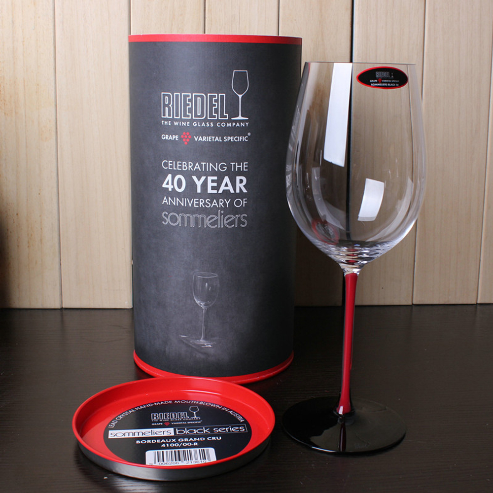 Бокал для красного вина 860 мл Riedel Bordeaux Grand Cru R-Black Австрия упаковка