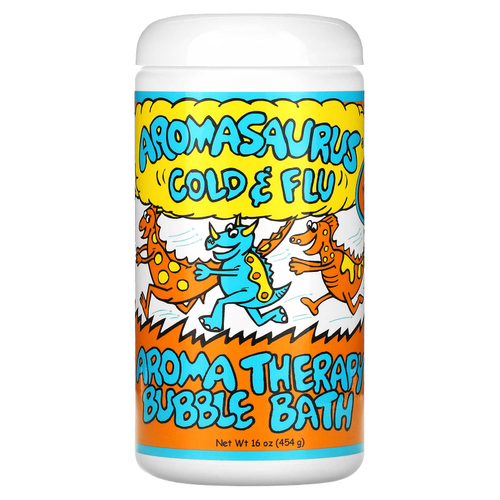 Abra Therapeutics, Aromasaurus, пенка для ванн с ароматерапией от простуды и гриппа, 453 г (16 унций)