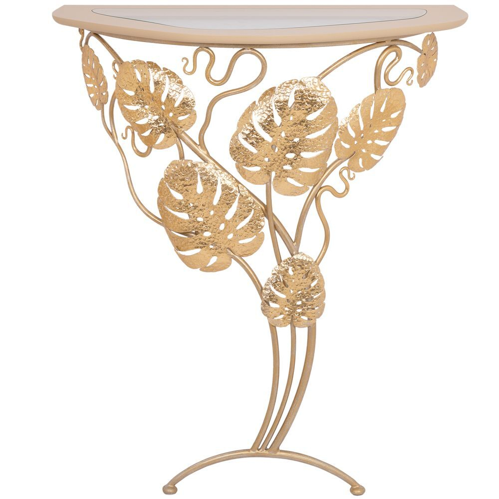 Консоль Monstera Deliciosa Glass