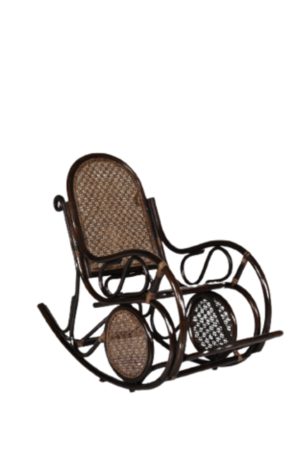 Кресло-качалка Garden story Сантьяго (1кор.+мягк.эл.) каркас коричневый, сиденье коричневое)