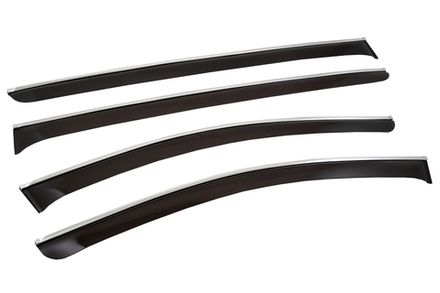 Дефлекторы окон CHROMEX с хром. молдингом KIA SPORTAGE IV 2015-, 4 шт.