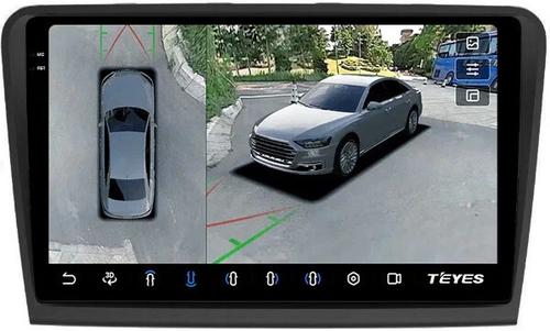 Магнитола для Skoda Superb 2008-2014 B6 - Teyes CC3-2K-360 на Android 10, Быстрая, 2K QLED, CarPlay, 4G SIM-слот, 4 камеры в комплекте