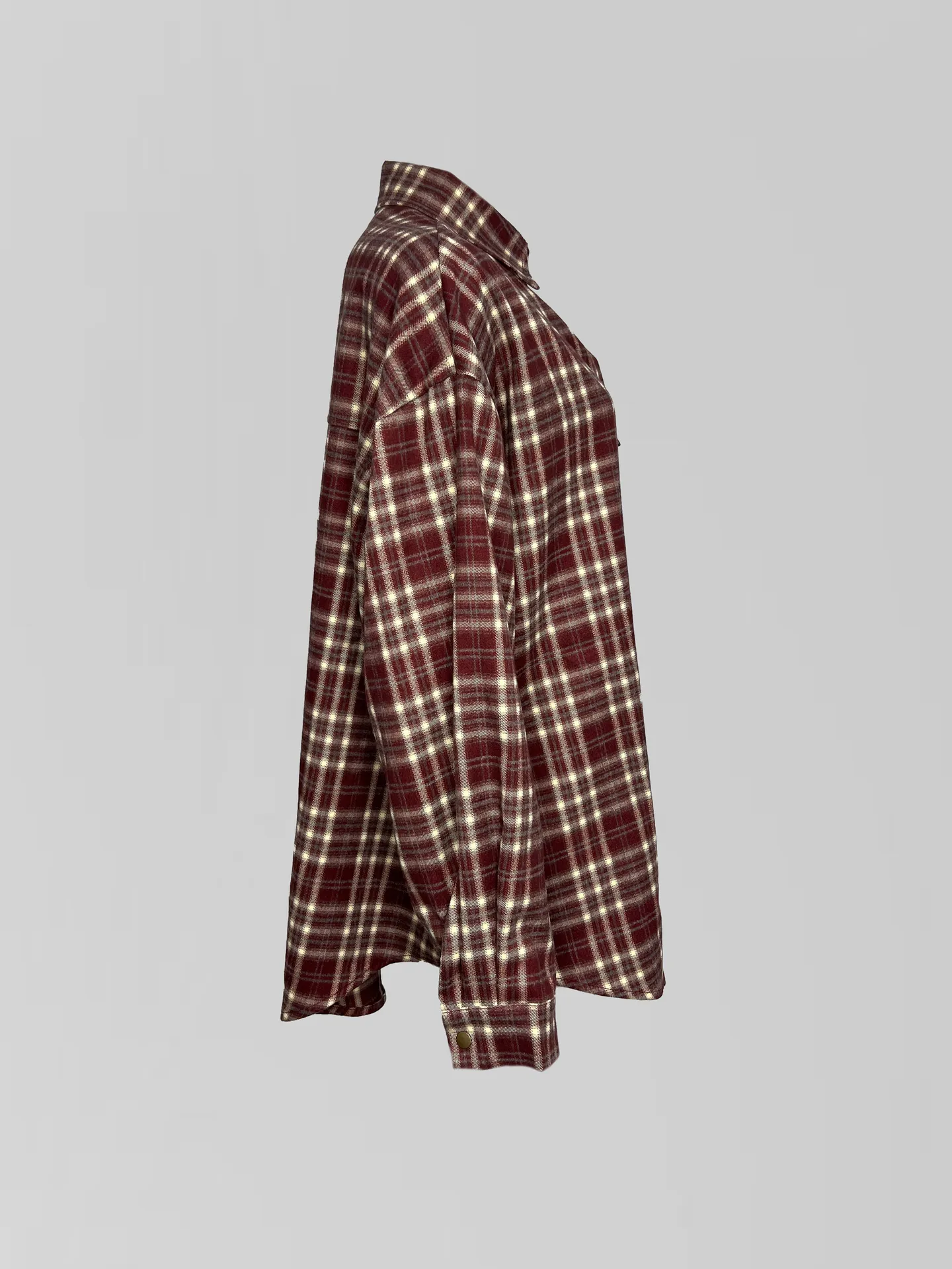 Рубашка Lan Lan 8999 удлиненная в клетку с карманом на груди