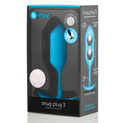 b-Vibe Snug Plug 3 - Анальная пробка для ношения