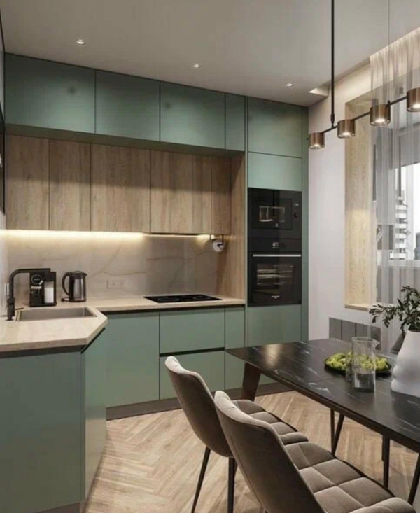 Примеры современных кухонь в дизайне из интернета