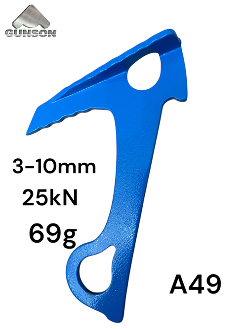 Якорь средний / 3-10мм /30ХГСА / HRc 45 / t-50C / 25kN левый отгиб / голубой / L-120mm / W-69g