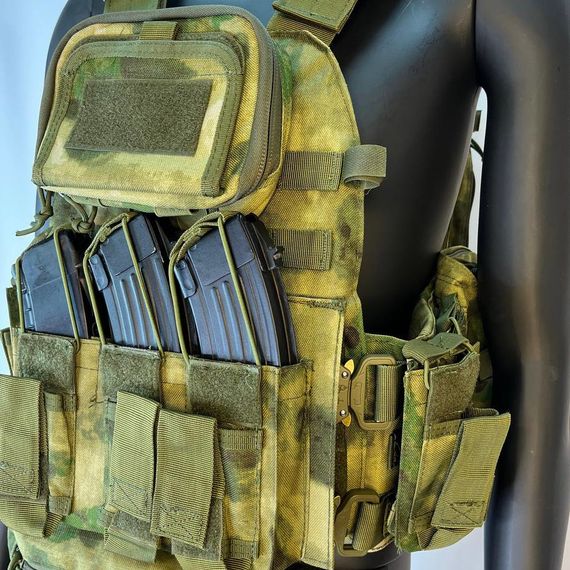 Жилет (плитник быстросъемный на сбросах COBRA/разгрузка),мох