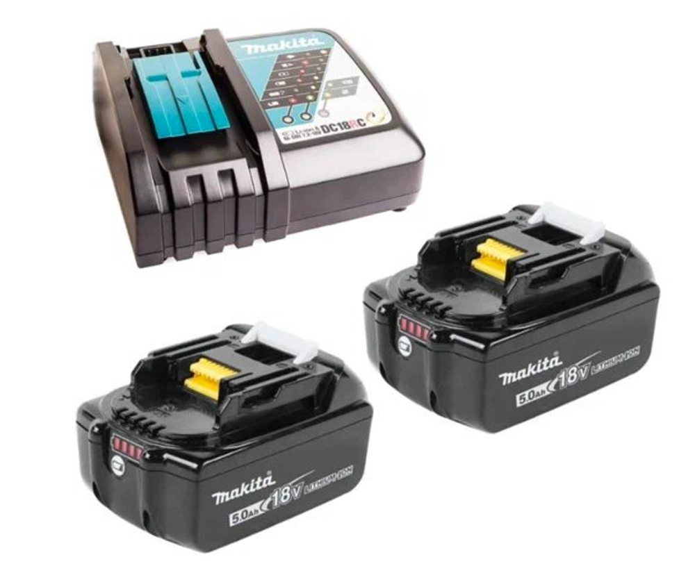 Набор (АКБ BL1850Bx2шт., ЗУ DC18RC, картон) Makita 191L74-5 Li-Ion 14,4 В/18 В DC18SF