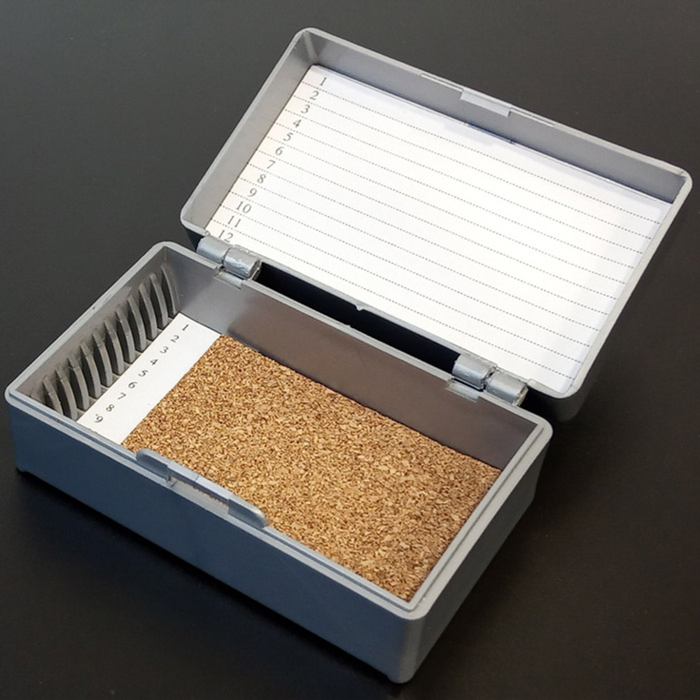 Штатив-бокс для предметных стекол вертикальный на 12шт., (12005307), шт.