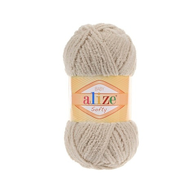 ALIZE "SOFTY" 100% Микрополиэстер, 50 гр., 115 м, Бежевый
