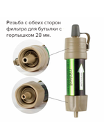Фильтр для воды в вакуумной упаковке Miniwell L630 / туристический походный фильтр для выживания