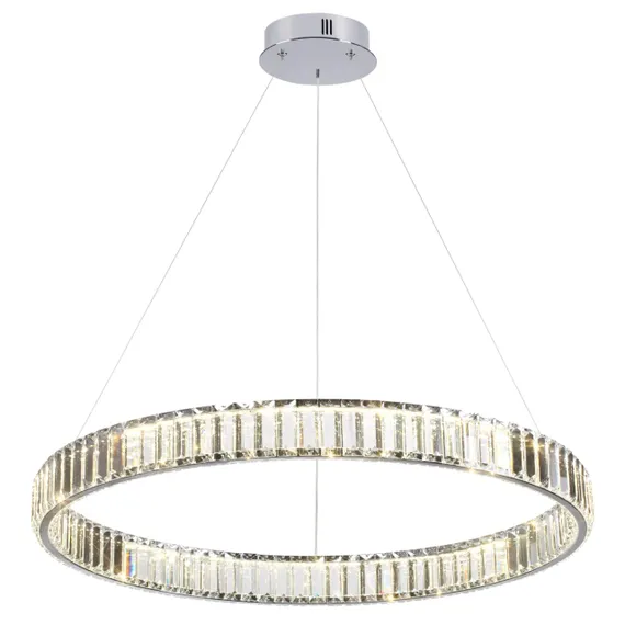4930/45L L-VISION ODL24 591 хром/прозрачный металл/хрусталь Люстра LED 45W 4000K 5350Лм VEKIA