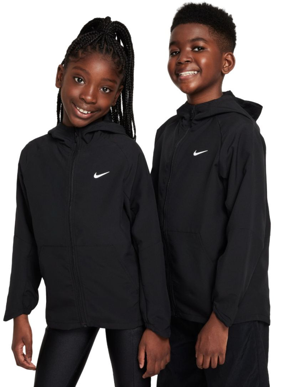 Кофта для мальчика теннисная Nike Kids Dri-Fit UF Woven Training - черный