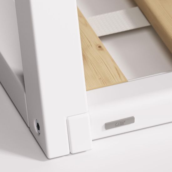 Maralis Кровать-вигвам из массива бука с белой отделкой 90 x 190 см